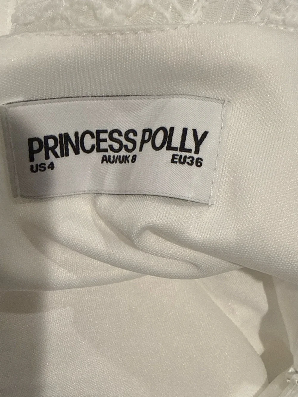 Princess Polly White Embroidered Mini Sundress